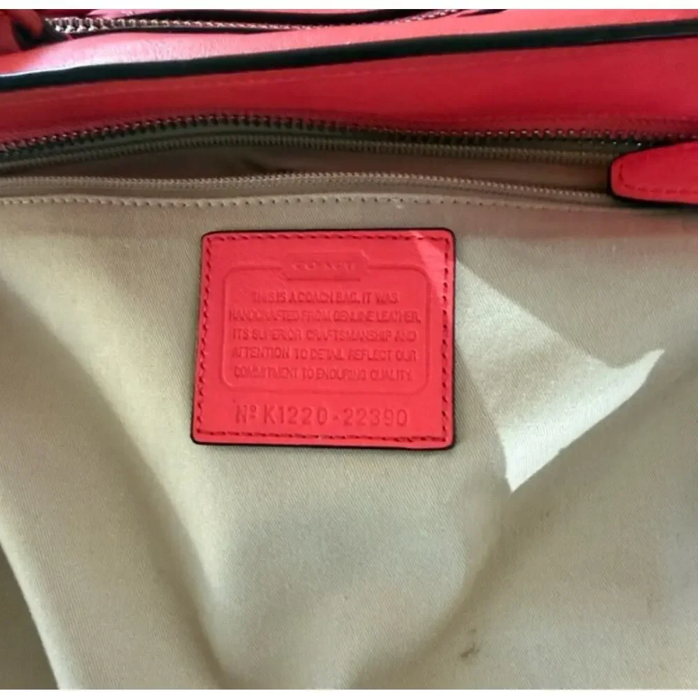 Coach Legacy Perforated Leather Candace Carryall Satchel Tassels Quiet Luxury
